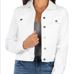 White denim jacket